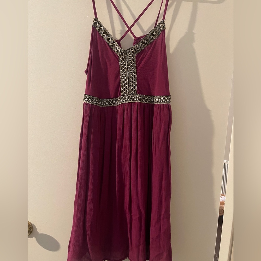 Xhilaration Burgandy Dress Size Small